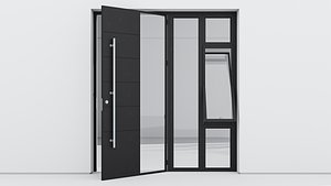 Aluminium door 256 3D