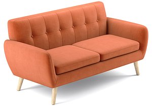 Josephine Mid Century Modern Petite Sofa