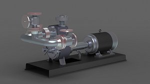 pump pumping centrifugal power fluid water engine 3D model