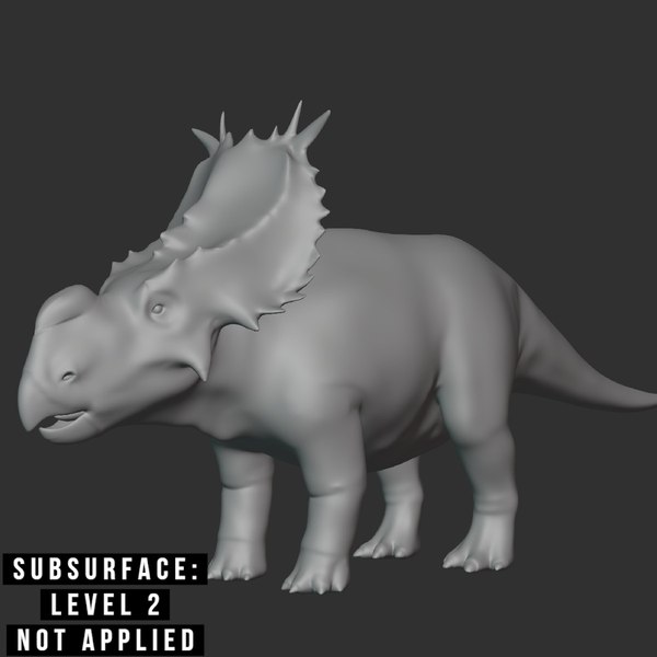 Pachyrhinosaurus Basemesh Low Poly 3D - TurboSquid 1994714