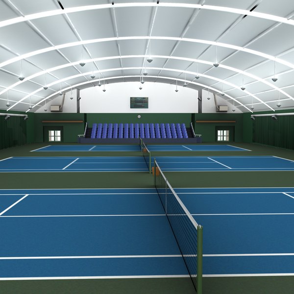 3ds max indoor tennis courts