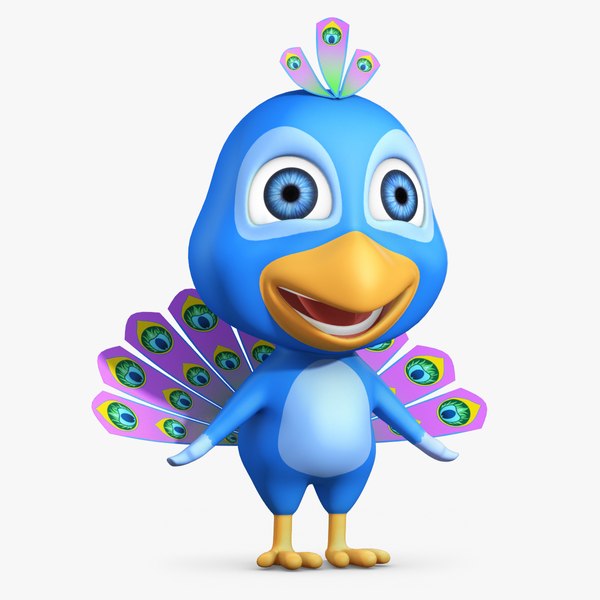 孔雀3d模型