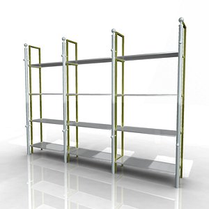 3d model of product racks pipe