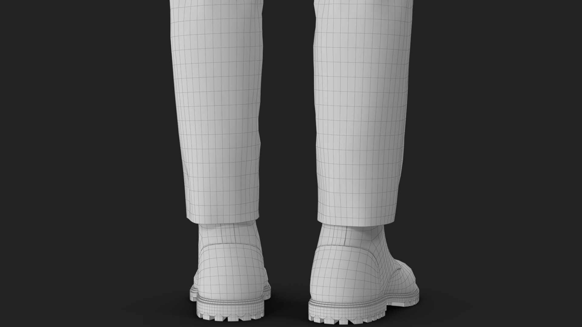 3D Trousers and Boots 2 model https://p.turbosquid.com/ts-thumb/uU/4ryiYA/9B/wireframe_11/jpg/1717658730/1920x1080/fit_q87/79c546fc18908f2107bbcfbb3aab8fca14b4e3cf/wireframe_11.jpg