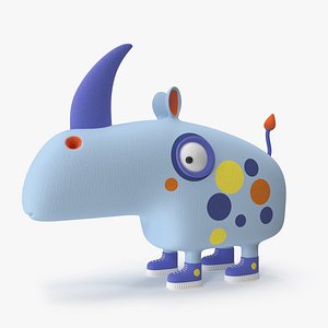 3D rhino toy