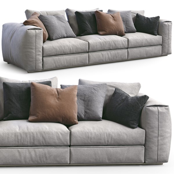 Flexform sofa asolo model - TurboSquid 1636897