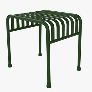 3D Hay Palissade Striped Outdoor Furniture Green Table