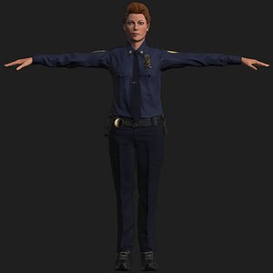 3D police officer
