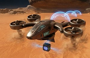 3D model Moon Ship