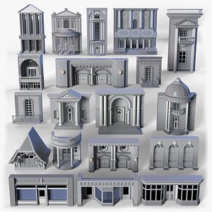 Building Facade Collection 8 - 20 pieces
