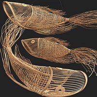 Handcrafted Rattan Fish Lantern