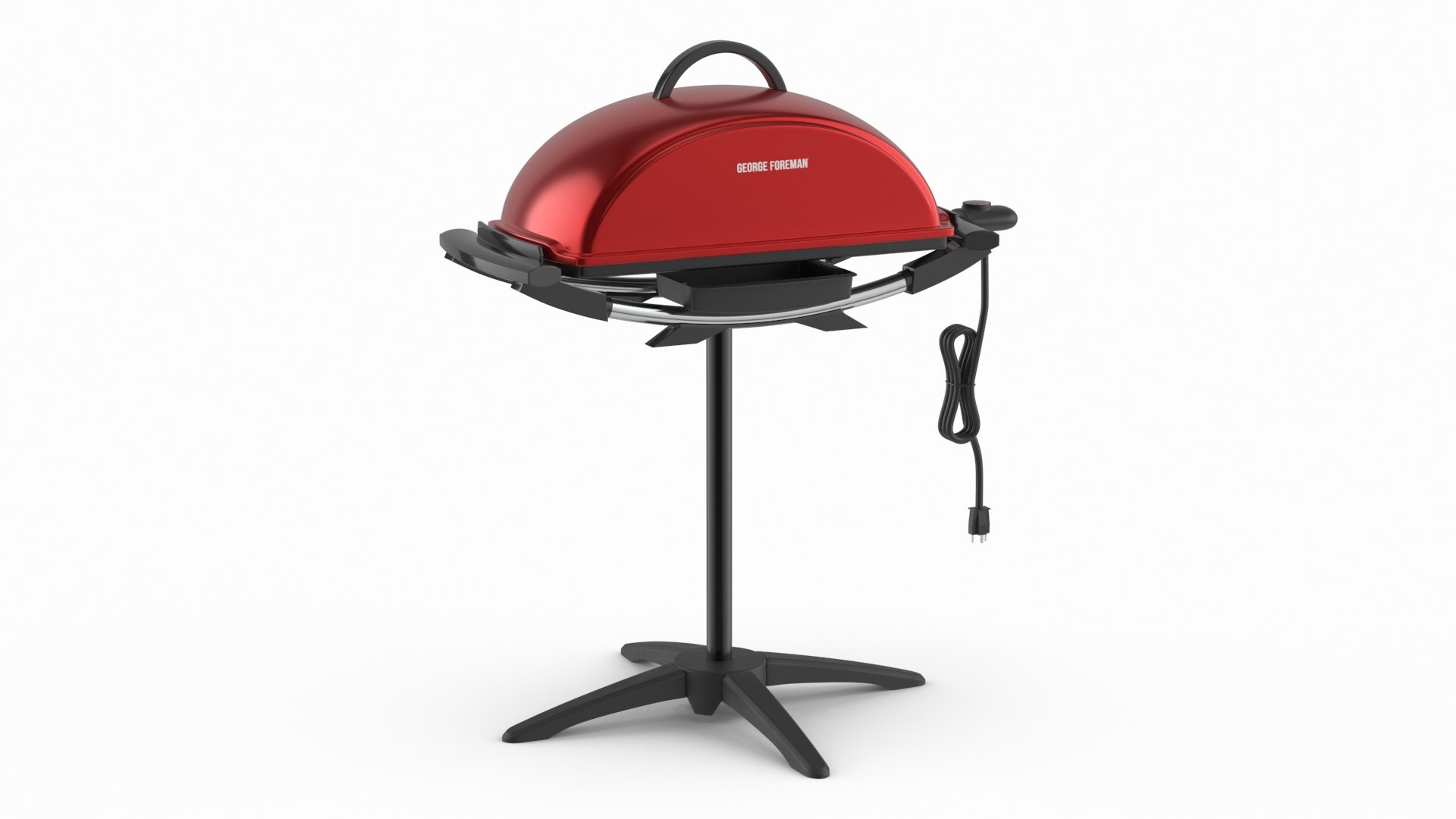 George Foreman Electric Grill With Stand Red TurboSquid 2471098
