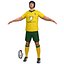 rugby player 3d max