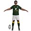rugby player 3d max