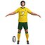 rugby player 3d max