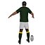 rugby player 3d max