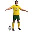 rugby player 3d max