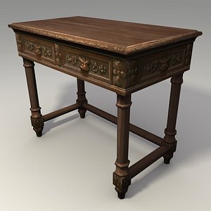 3ds max medieval carved table