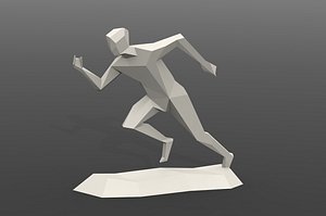 Running man statue
