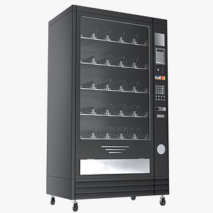 Glass Front Drink Vending Machine 3D model