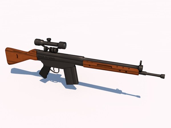Rifle Espanhol CETME Modelo 3D - TurboSquid 822596