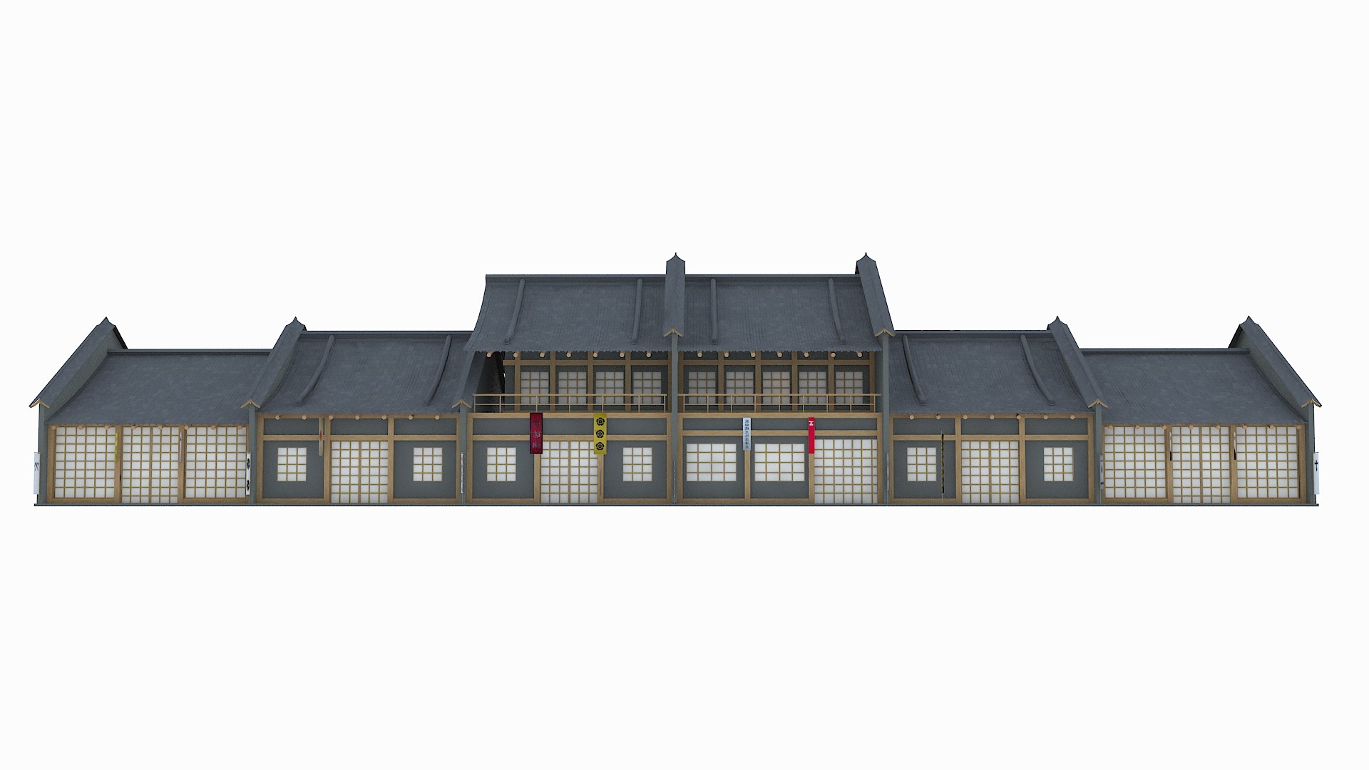3D Japan Edo houses - TurboSquid 2180623