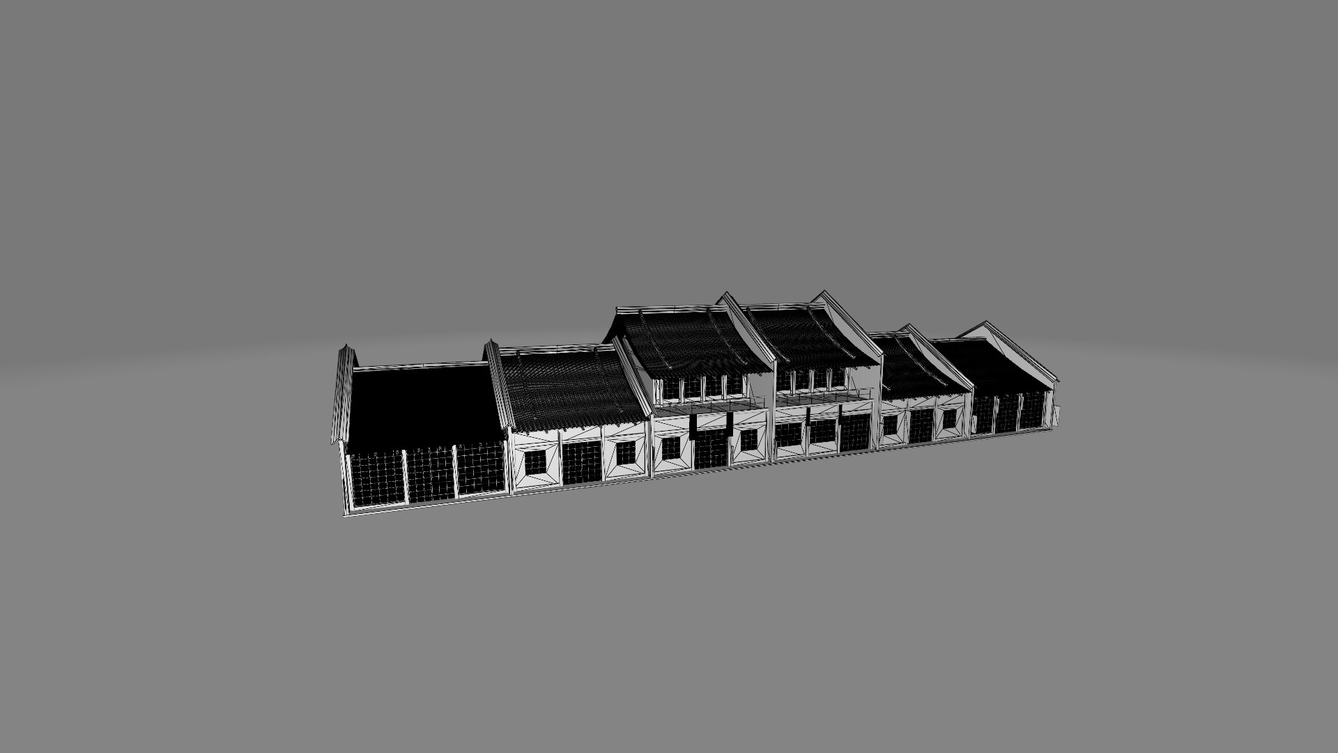 3D Japan Edo houses - TurboSquid 2180623