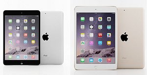 Apple iPad mini 3 Gold and Silver