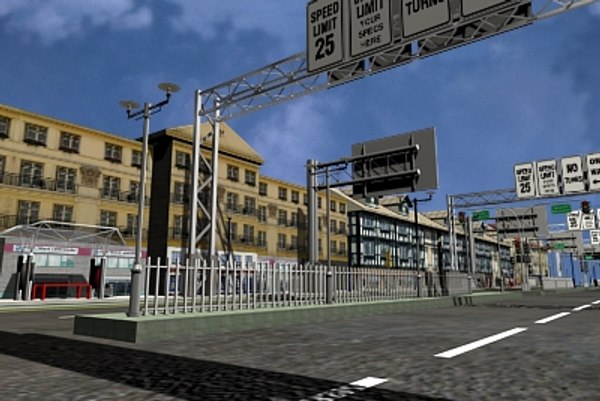 modelo 3d Low Poly City - TurboSquid 199009