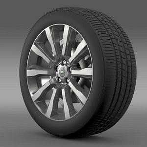 rangerover supercharged wheel 3d c4d