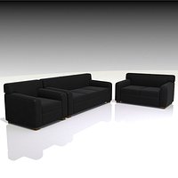 black leather sofa love seat lounge furniture contemporary