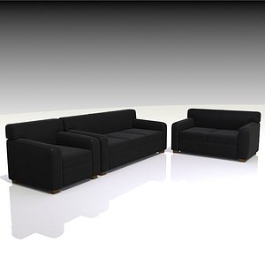 black leather sofa love seat lounge furniture contemporary