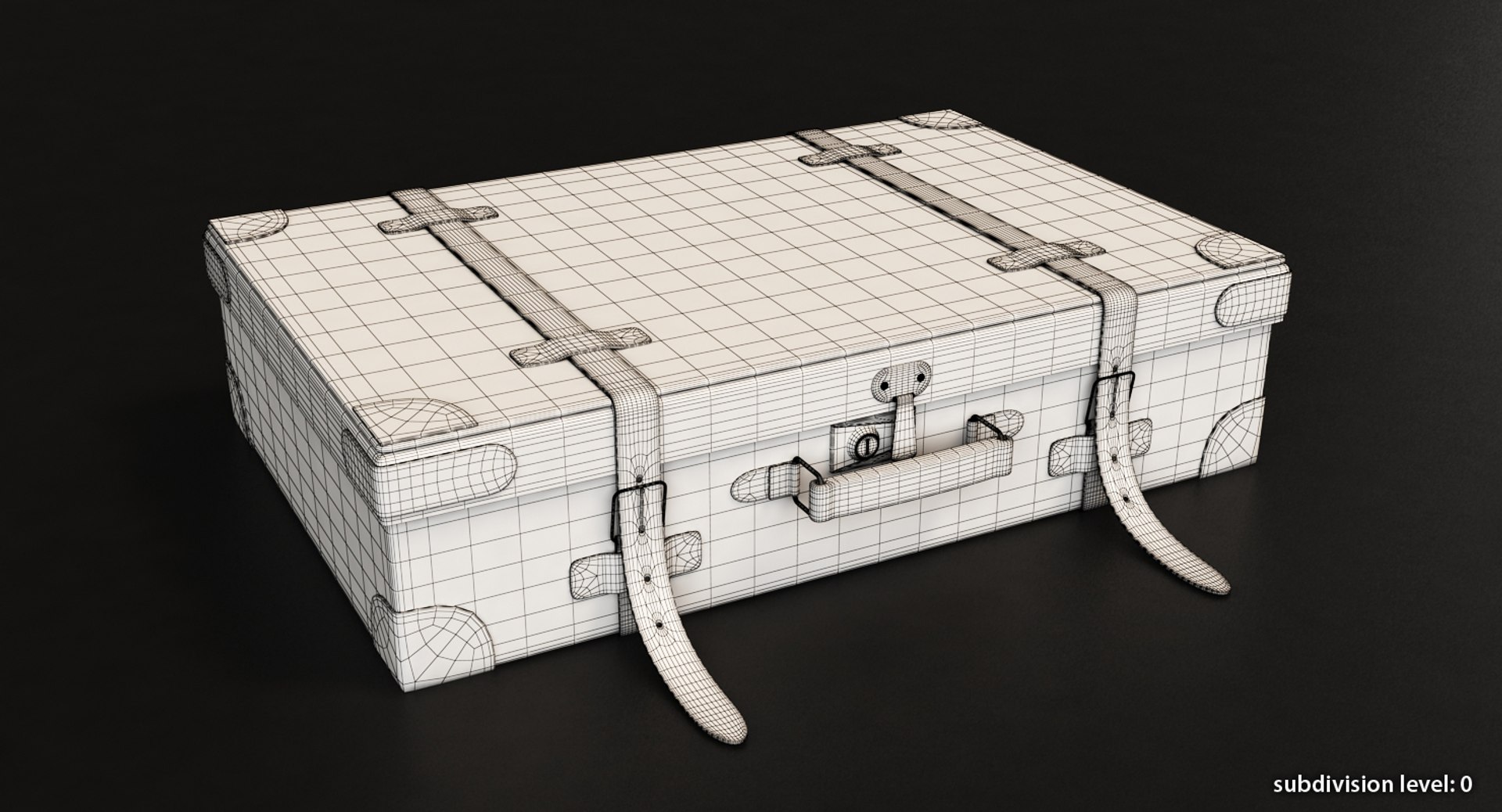 3d Model Old Briefcase