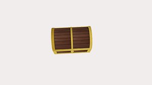 treasure - money box low poly