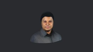 Kassim Majaliwa- Realistic bust head ready 3d Model