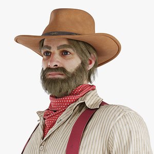 Gold Rush Miner Rigged for Maya