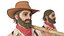 Gold Rush Miner Rigged for Maya