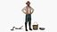 Gold Rush Miner Rigged for Maya