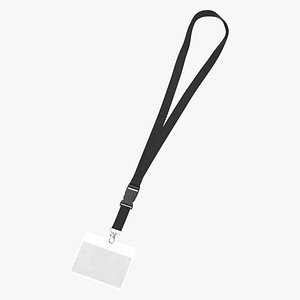 3D model ID Badge Type 01 Basic Poses Horizontal and Vertical Blank or Generic