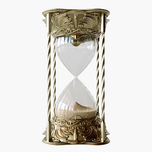 3D Sand Timer Hour Glass Antique model