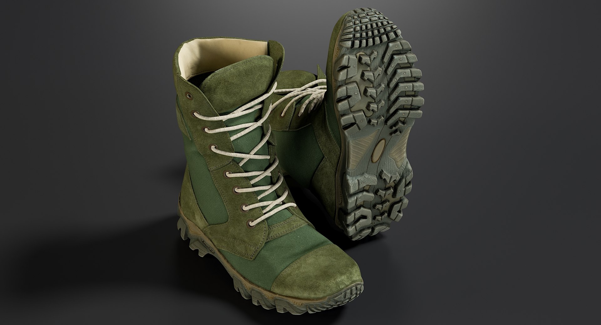 3D realistic military boots green https://p.turbosquid.com/ts-thumb/uV/C37efF/3vDgWM86/si_2/jpg/1564816770/1920x1080/fit_q87/524dc17357acf50553b20ba5b3c279e2b838ff17/si_2.jpg