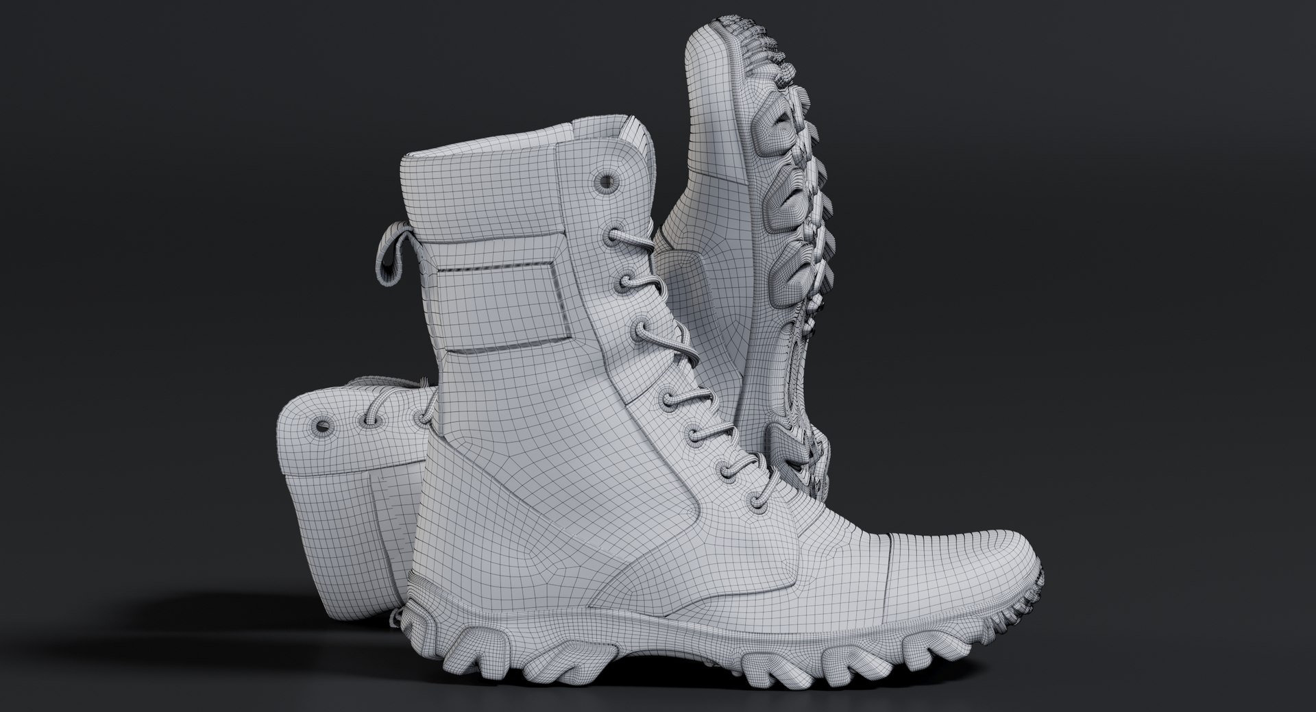 3D realistic military boots green https://p.turbosquid.com/ts-thumb/uV/C37efF/gWE3CHiw/_view100006/jpg/1564816932/1920x1080/fit_q87/596cd76fa9b25e68a3b68ea110dec1520e4292b4/_view100006.jpg