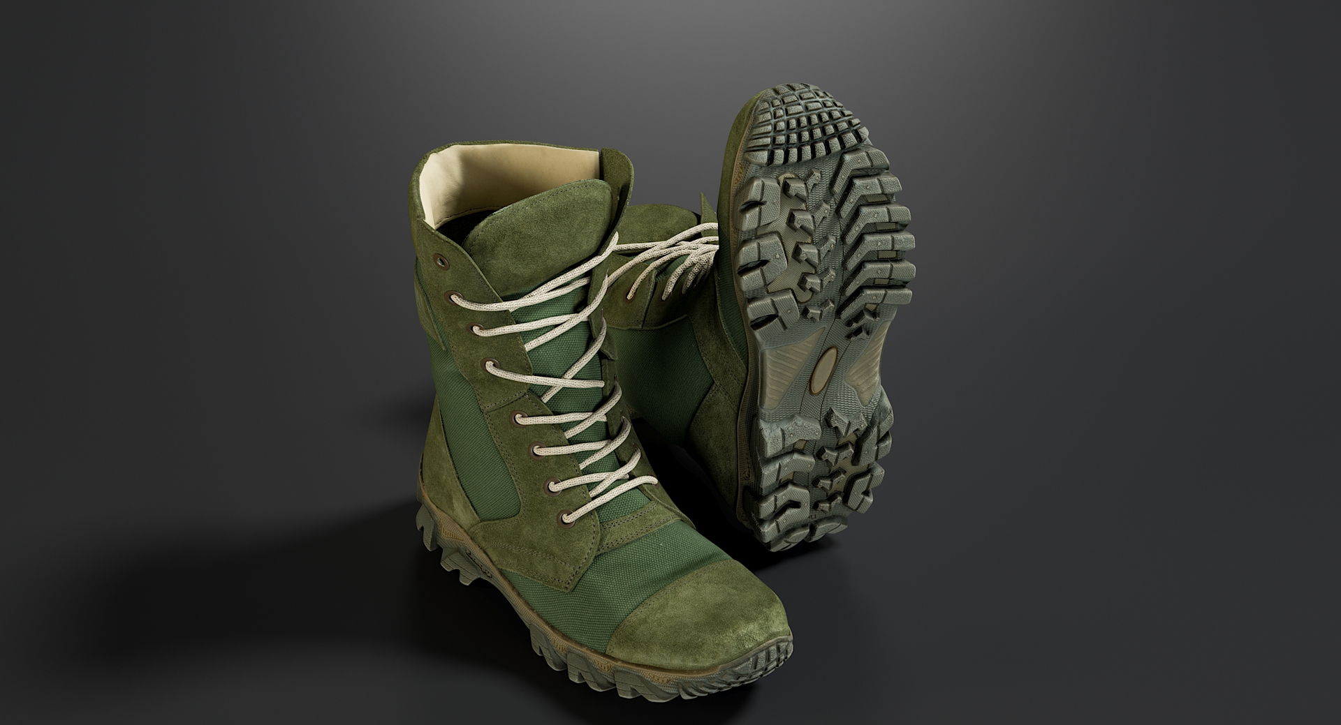 3D realistic military boots green https://p.turbosquid.com/ts-thumb/uV/C37efF/mfFSlDzc/0000/jpg/1564816785/1920x1080/turn_fit_q99/3f3543a714eeee884f763de3a5a4ba193d94bb22/0000-1.jpg