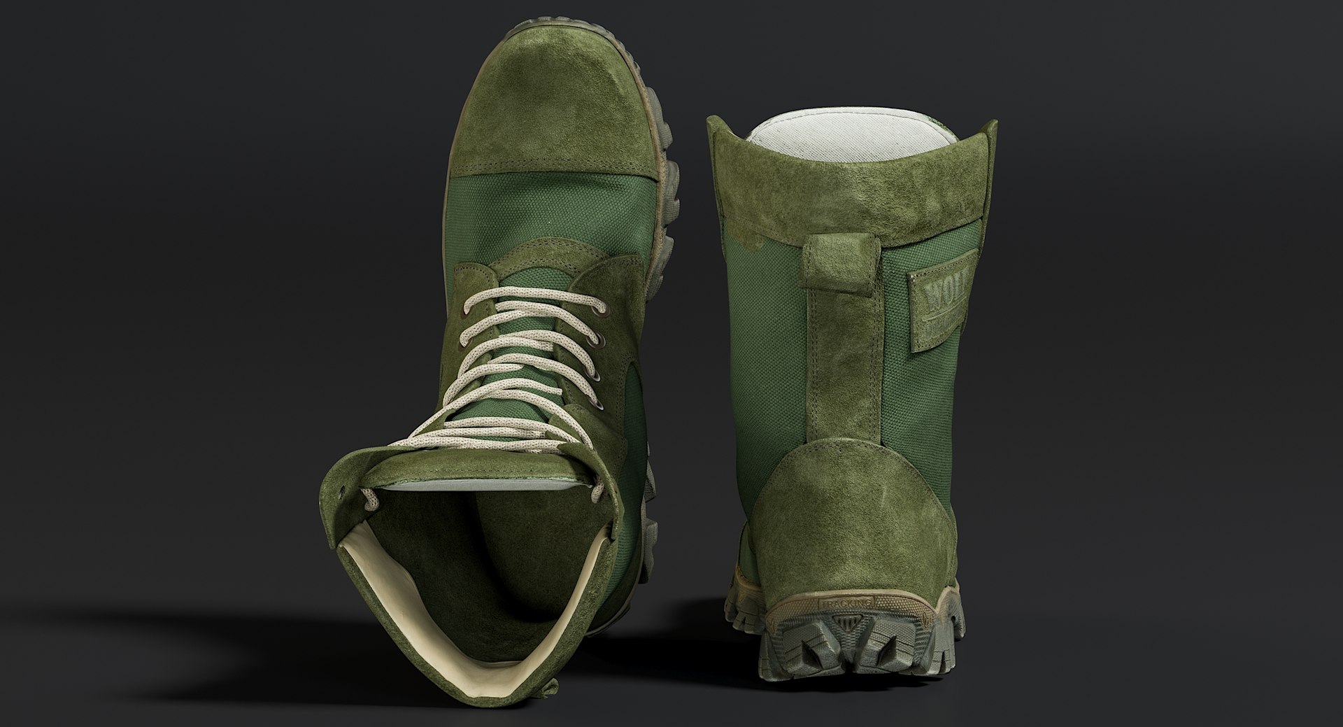 3D realistic military boots green https://p.turbosquid.com/ts-thumb/uV/C37efF/vfcOYSLE/_view110012/jpg/1564816798/1920x1080/fit_q87/457aa0551b9985f80e418a03c5103edbf8914f71/_view110012.jpg