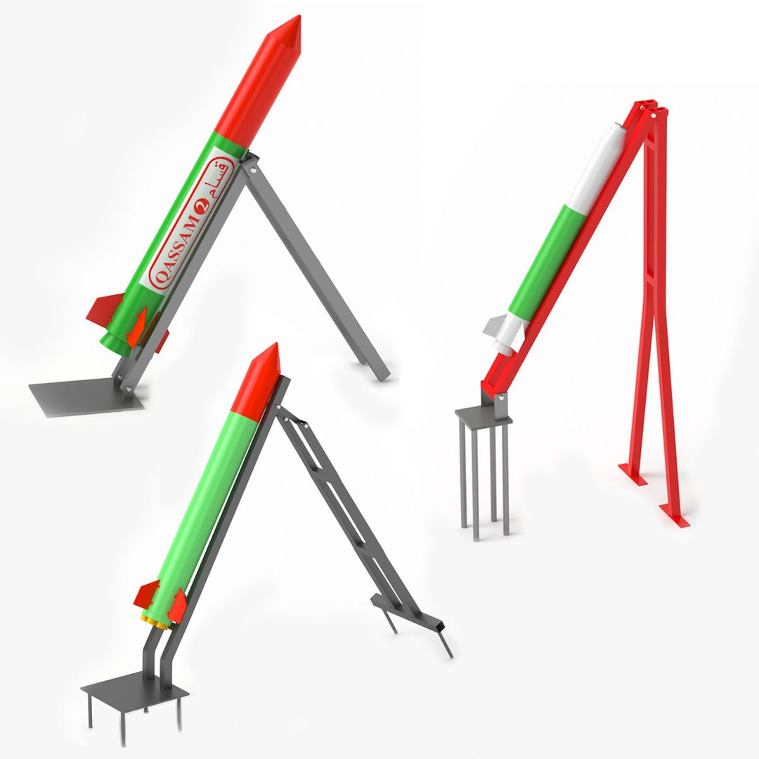 Qassam Rocket With Launcher Collection 3D Model - TurboSquid 2238150