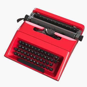 3d model typewriter p