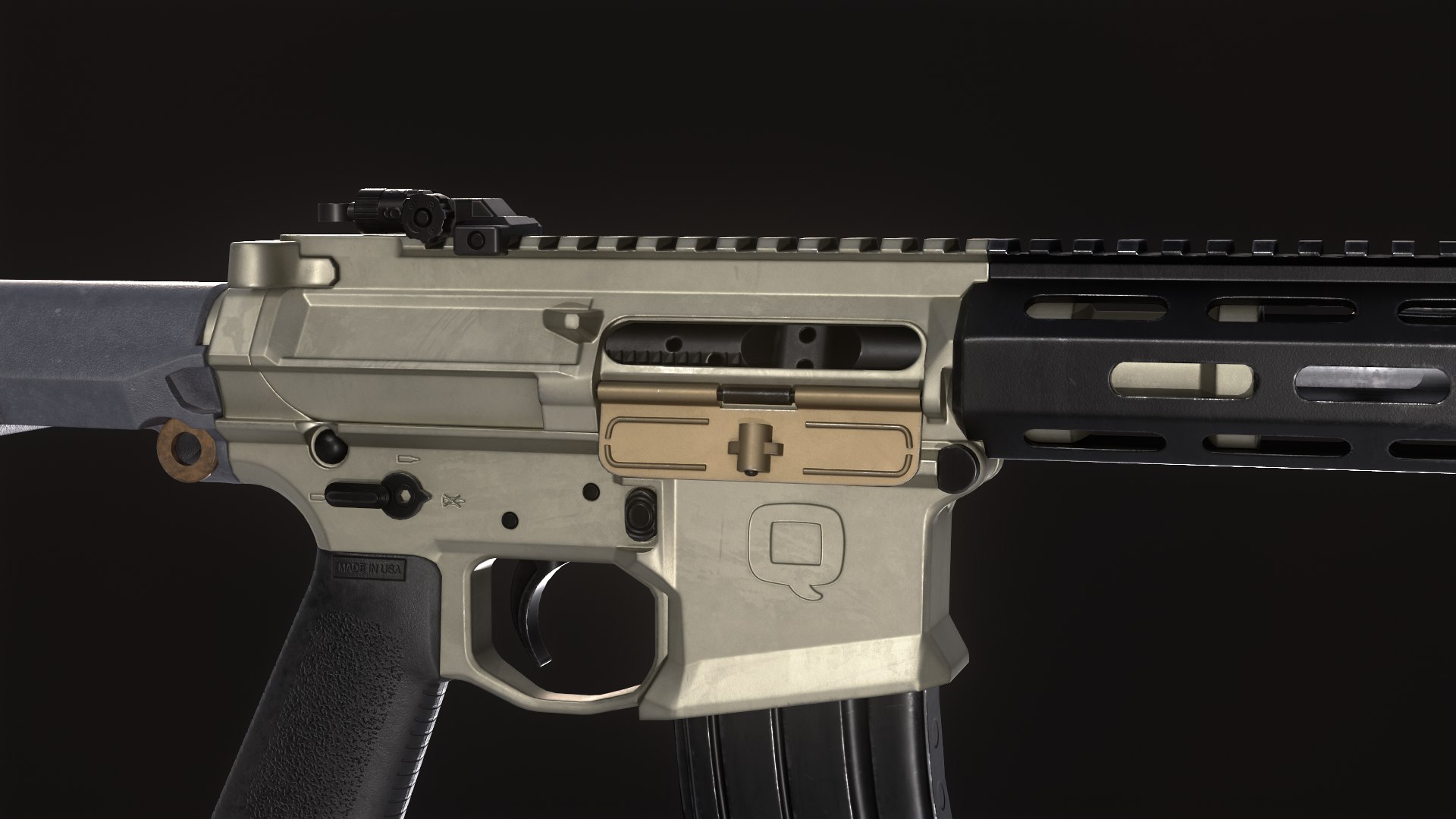 AAC Honey Badger Assault Rifle 3D Model TurboSquid 2120686