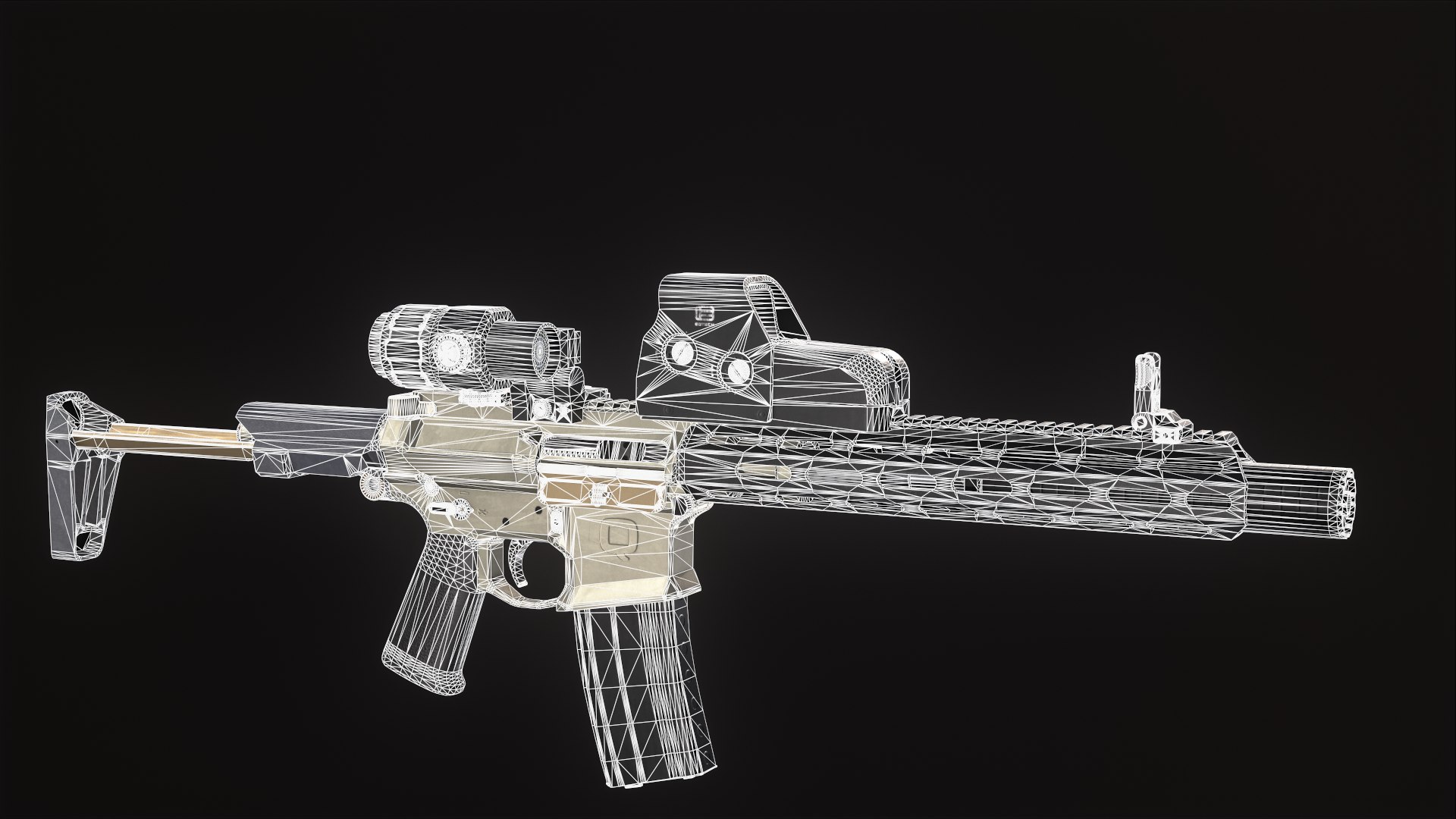 AAC Honey Badger Assault Rifle 3D Model TurboSquid 2120686