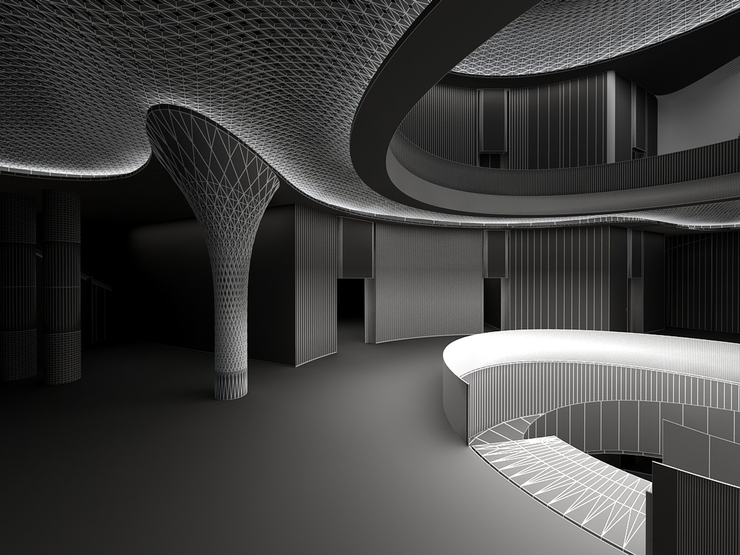 Hall 3D Model - TurboSquid 1900860