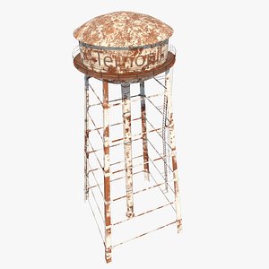 3d water tower model